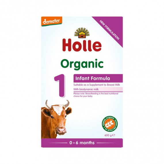 1段 德國 Holle (香港版原裝行貨) 有機嬰兒奶粉 (0-6個月) 600g