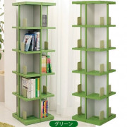 (低至6折) 日本製 360度回轉 5層書櫃 (日本直送) 包送貨