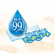 (低至$39) 日本製 加厚水分 80片x6包 Pigeon 貝親 超柔 嬰兒濕紙巾 (補充裝)
