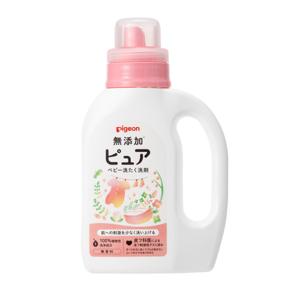(低至$35) 日本製 Pigeon 貝親 嬰兒無添加衣服洗衣液 樽裝 800ml U