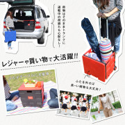 可摺疊 戶外行李購物車 買餸車 (日本直送)