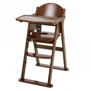 (低至8折) 可摺疊 KatoJi 橡膠木 可調節高度 高餐椅 (日本直送) 包送貨