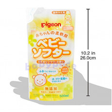 (低至$28) 日本製 Pigeon 貝親 嬰兒衣物柔順劑 (補充裝) 500ml 花香味 U
