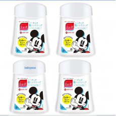 Disney Mickey 限定版 自動感應出泡泡洗手機 Refill 250ml x 4個 (日本直送) 