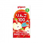 (低至$19) 日本製 Pigeon 嬰兒 無添加蘋果汁 125ml x 3包裝 (適合5個月以上) 貝親