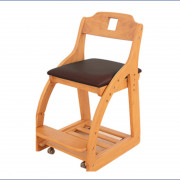 天然木製可調節成長椅 (日本直送) (包送貨)
