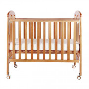 Baby Star Cozzi 嬰兒床 (L43" x W26") 歐洲櫸木 木床 (包括 4" 床褥) 包送貨