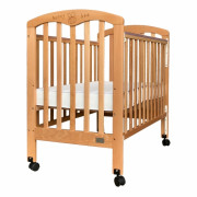 Baby Star Cozzi 嬰兒床 (L43" x W26") 歐洲櫸木 木床 (包括 4" 床褥) 包送貨