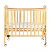 Baby Star Easi 摺合 嬰兒床 (L38" x W23") 紐西蘭松木 木床 (包括 2" 床褥) 包送貨