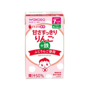Wakodo 和光堂 嬰兒蘋果汁 + 鐵 125ml 3支裝 (日本製) (適合7個月以上)