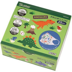 (低至$57) (適合4歲以上) 25枚 Skater 兒童 盒裝立體 3D 口罩 - Dinosaur 恐龍 (日本直送) KZ