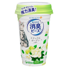 日本製 Unicharm 寵物 貓砂盆強力消臭珠 (清新花園香味) 450ml KZ