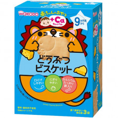 Wakodo 和光堂 嬰兒動物餅 11.5g 3包裝 (適合9個月以上) 
