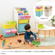 日本製 Richell 木製 玩具收納儲物架 什物架 雜物架 RC-1 (不包收納箱) (日本直送)
