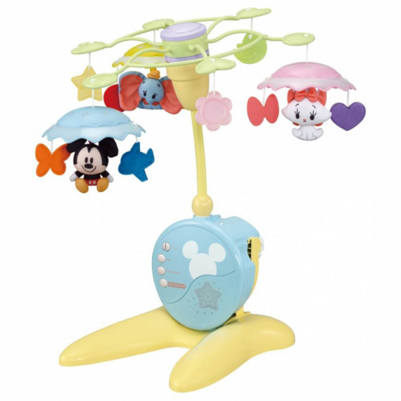 Disney Mickey 嬰兒床音樂旋轉吊飾 (日本直送) 包送貨