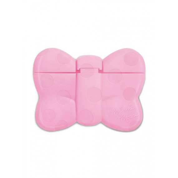 Disney Minnie 重覆黏貼濕紙巾專用盒蓋 (粉紅色) 